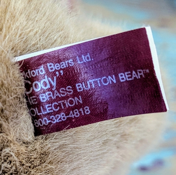 Pickford Bears "Cody" The Brass Button Bears Collection - Picture 8 of 9